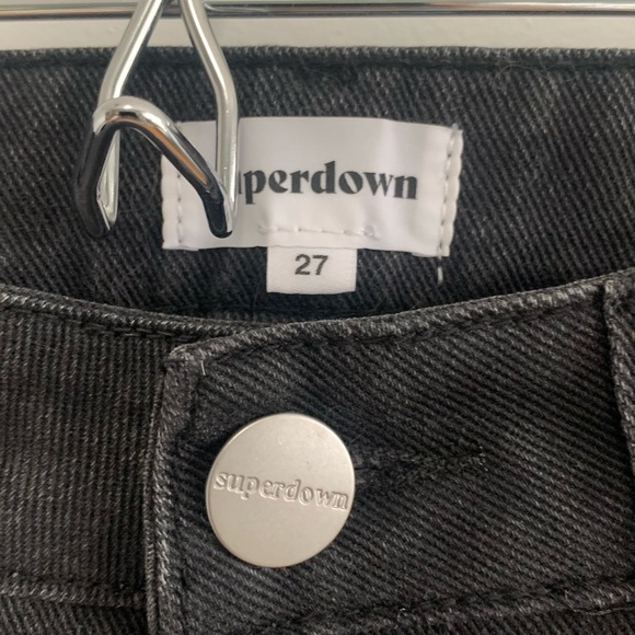 Rowan Mid Rise Jean Black | Superdown Revolve - Picture 8 of 9